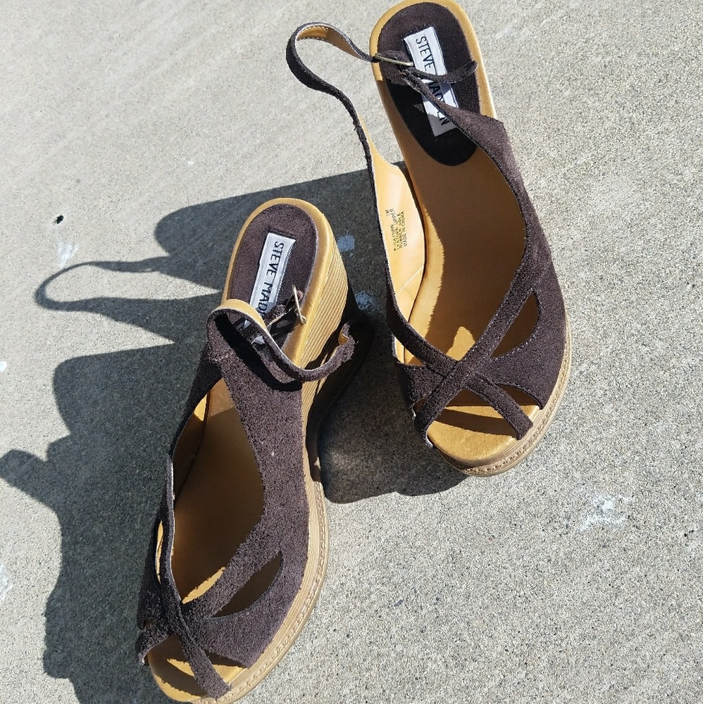 Steve Madden heels size 7 brown vintage leather